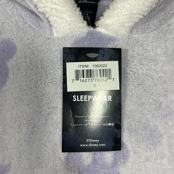 NWT! Disney Sleepwear Girls Nightgown with Hood S Purple Mini Mouse Comfy - Picture 3 of 5